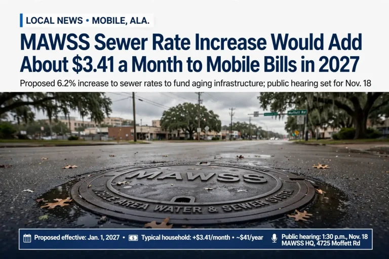 MAWSS sewer rate increase – MAWSS Sewer Rate Increase Would Add About $3.41 a Month to Mobile Bills in 2027