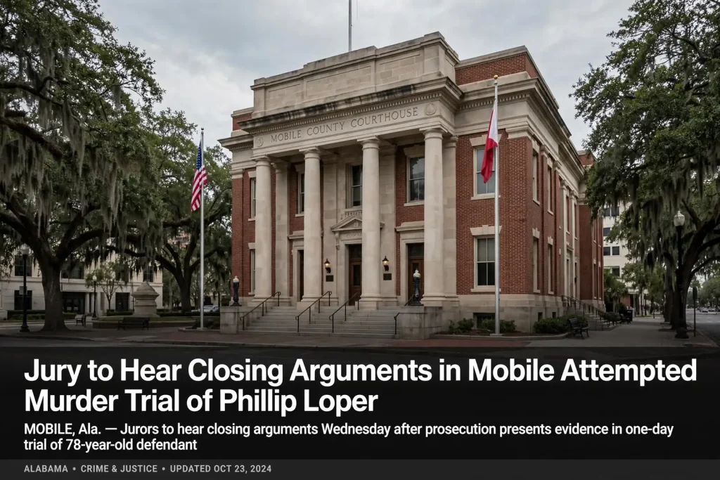 Historic courthouse building with columns surrounded by live oak trees draped in Spanish moss