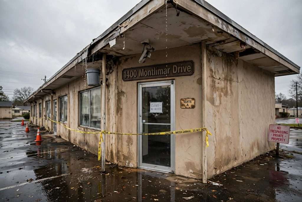 Illustration for the news story: Water Damage, Slow Repairs and a New Landlord: Inside a Tenant Dispute at 1400 Montlimar Drive