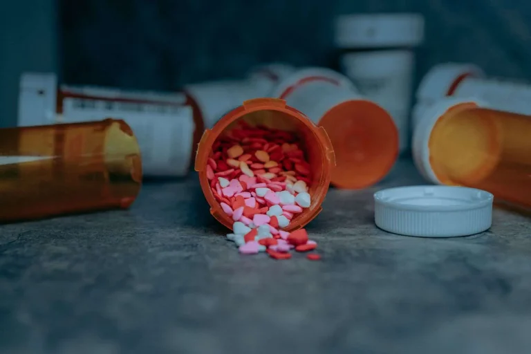 Prescription medication bottles arranged on a surface