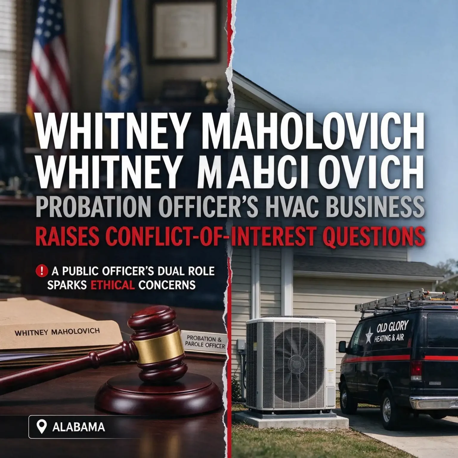 Old Glory Heating & Air - Old Glory Heating & Air: Probation Officer Whitney Maholovich's HVAC Business Raises Conflict-of-Interest Questions