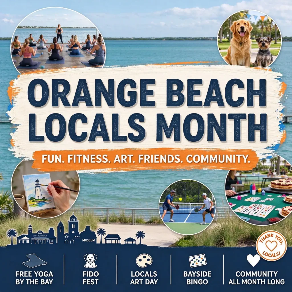 Orange Beach Locals Month – Orange Beach Locals Month Fills November With Free Yoga, Fido Fest, Art Day and Bayside Bingo