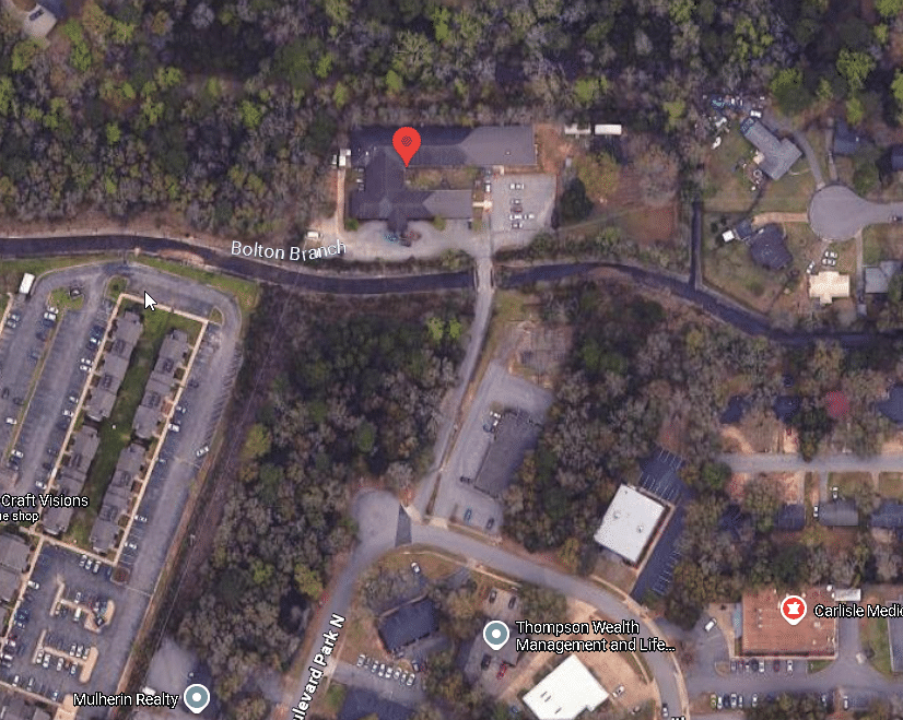 Satellite view of Penelope House from Google Maps