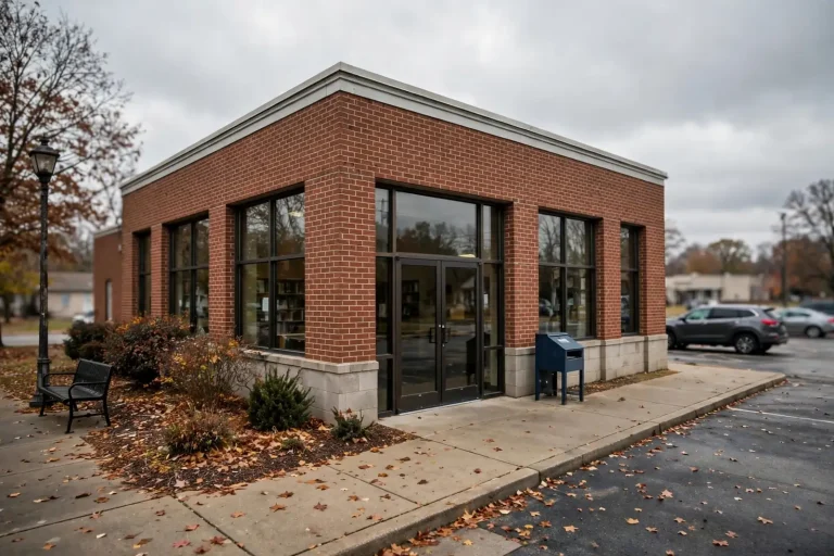 Exterior of the Saraland Public Library in Saraland, Alabama