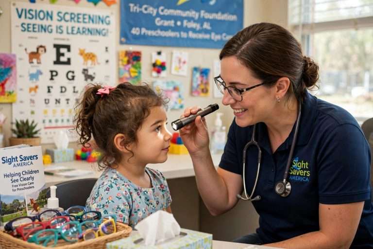Illustration for the news story: Sight Savers America Grant Will Bring Eye Exams, Glasses to 40 South Alabama Preschoolers