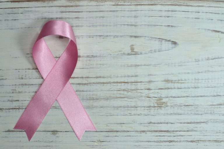 Pink ribbon symbolizing Breast Cancer Awareness Month