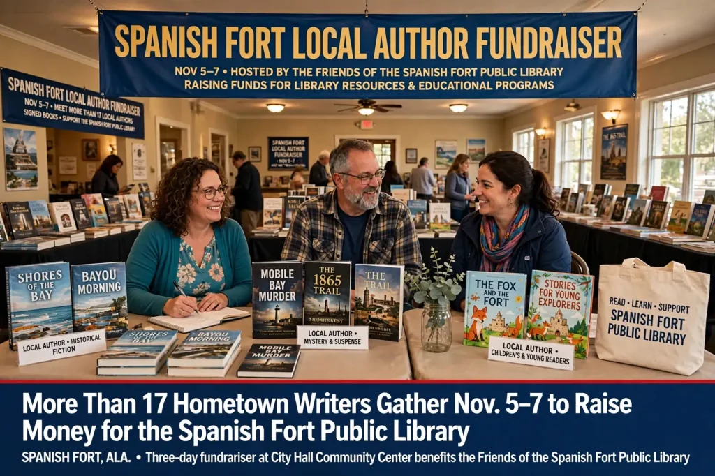 Spanish Fort local author fundraiser – More Than 17 Hometown Writers Gather Nov. 5-7 to Raise Money for the Spanish Fort Public Library