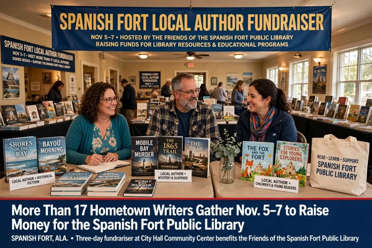 Spanish Fort local author fundraiser – More Than 17 Hometown Writers Gather Nov. 5-7 to Raise Money for the Spanish Fort Public Library