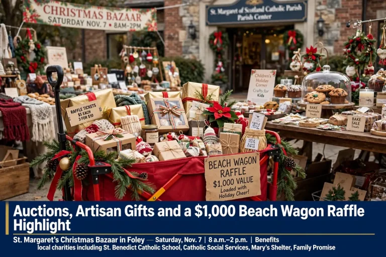 St. Margaret's Christmas Bazaar – Auctions, Artisan Gifts and a $1,000 Beach Wagon Raffle Highlight St. Margaret's Christmas Bazaar in Foley