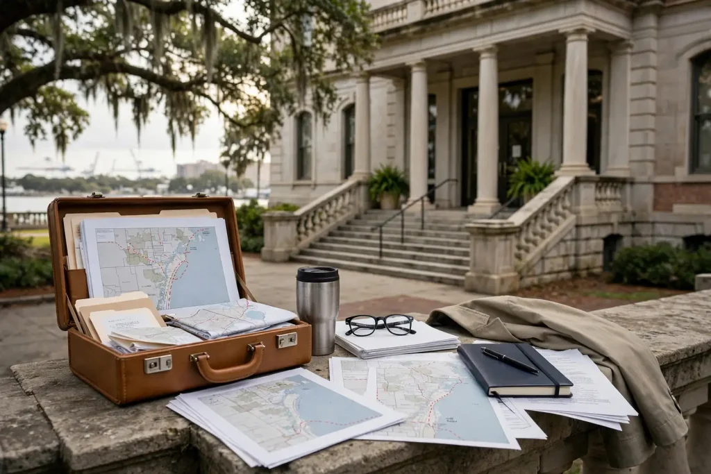 Mobile Government Plaza, home of Mobile City Hall, in downtown Mobile