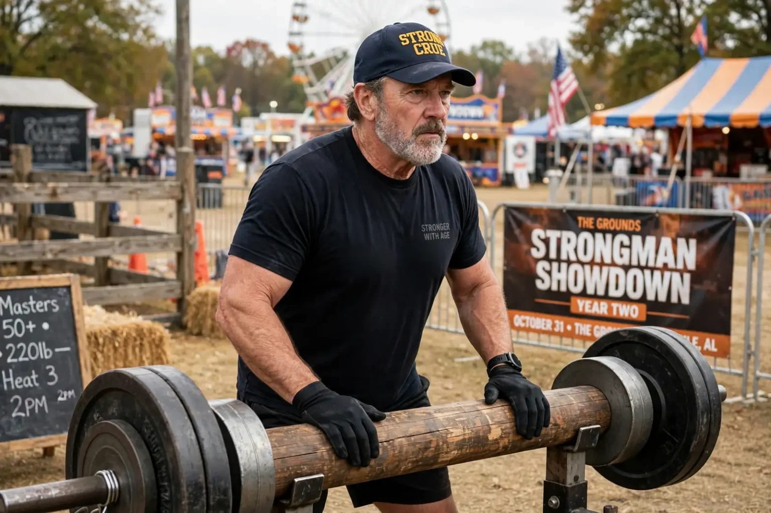 Strongman Showdown at The Grounds – Strongman Showdown at The Grounds: At 57, Mobile’s Harry McCaskill Lifts to Grow Old on His Own Terms