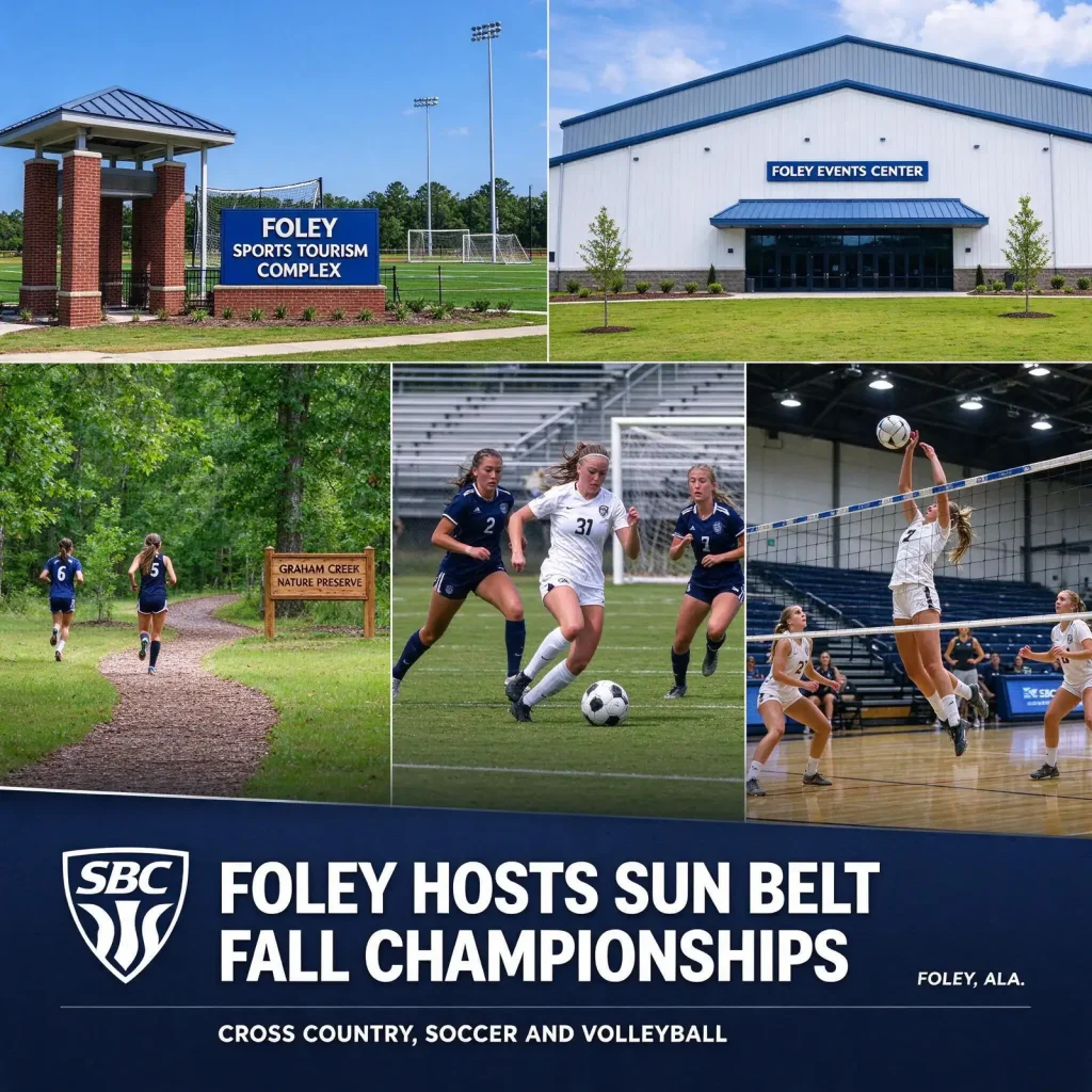 Sun Belt fall championships – Foley Hosts Sun Belt Fall Championships in Cross Country, Soccer and Volleyball Over Next Three Weeks