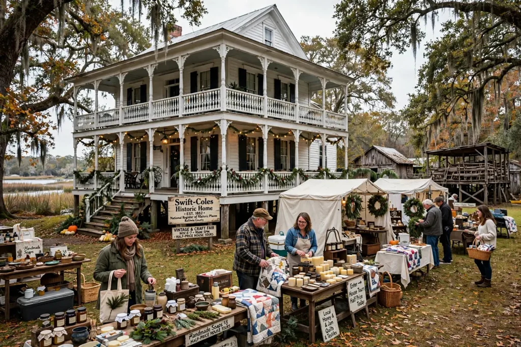Swift-Coles Vintage and Craft Fair – Christmas Shopping in 'The Big House': Bon Secour's Swift-Coles Home Hosts Vintage Fair With Half-Price Tours