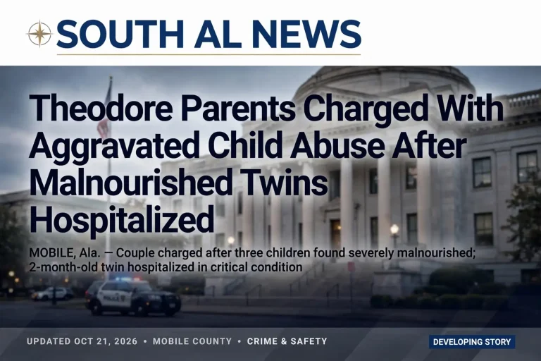 aggravated child abuse - Theodore Parents Charged With Aggravated Child Abuse After Malnourished Twins Hospitalized