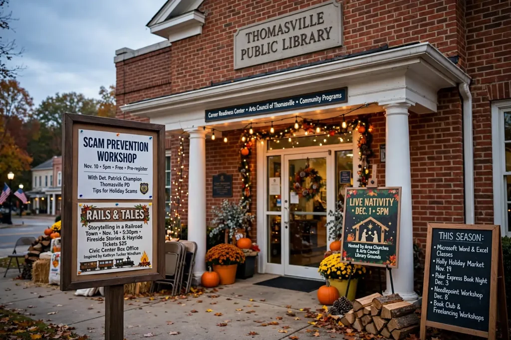 Thomasville library events – Thomasville Library Events: Fireside Stories, Scam Tips and a Live Nativity Fill the Calendar Through December