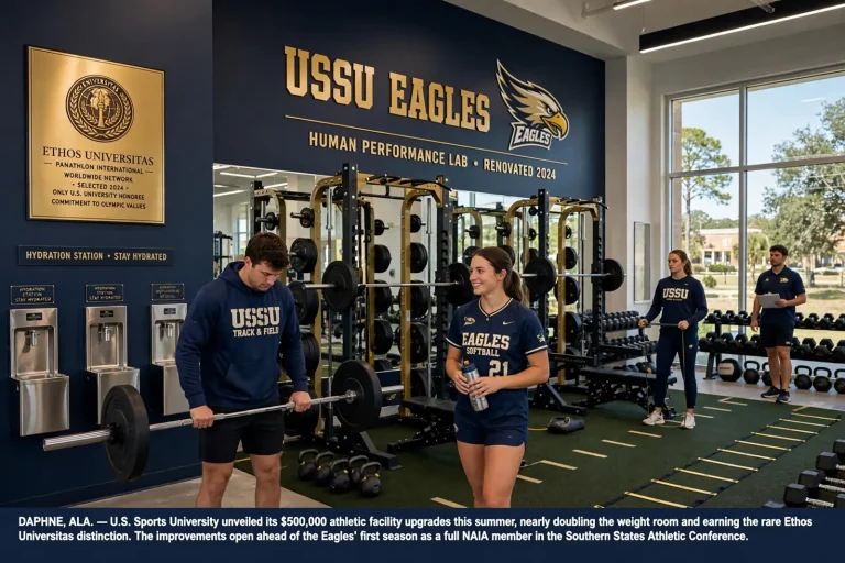 U.S. Sports University - U.S. Sports University Finishes $500,000 Athletic Upgrade, Earns Rare Ethos Universitas Honor