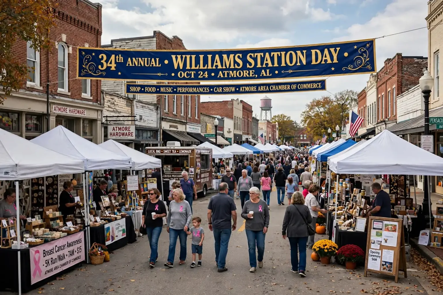 Williams Station Day - 34th Williams Station Day Brings 100-Plus Vendors to Atmore's Pensacola Avenue Saturday