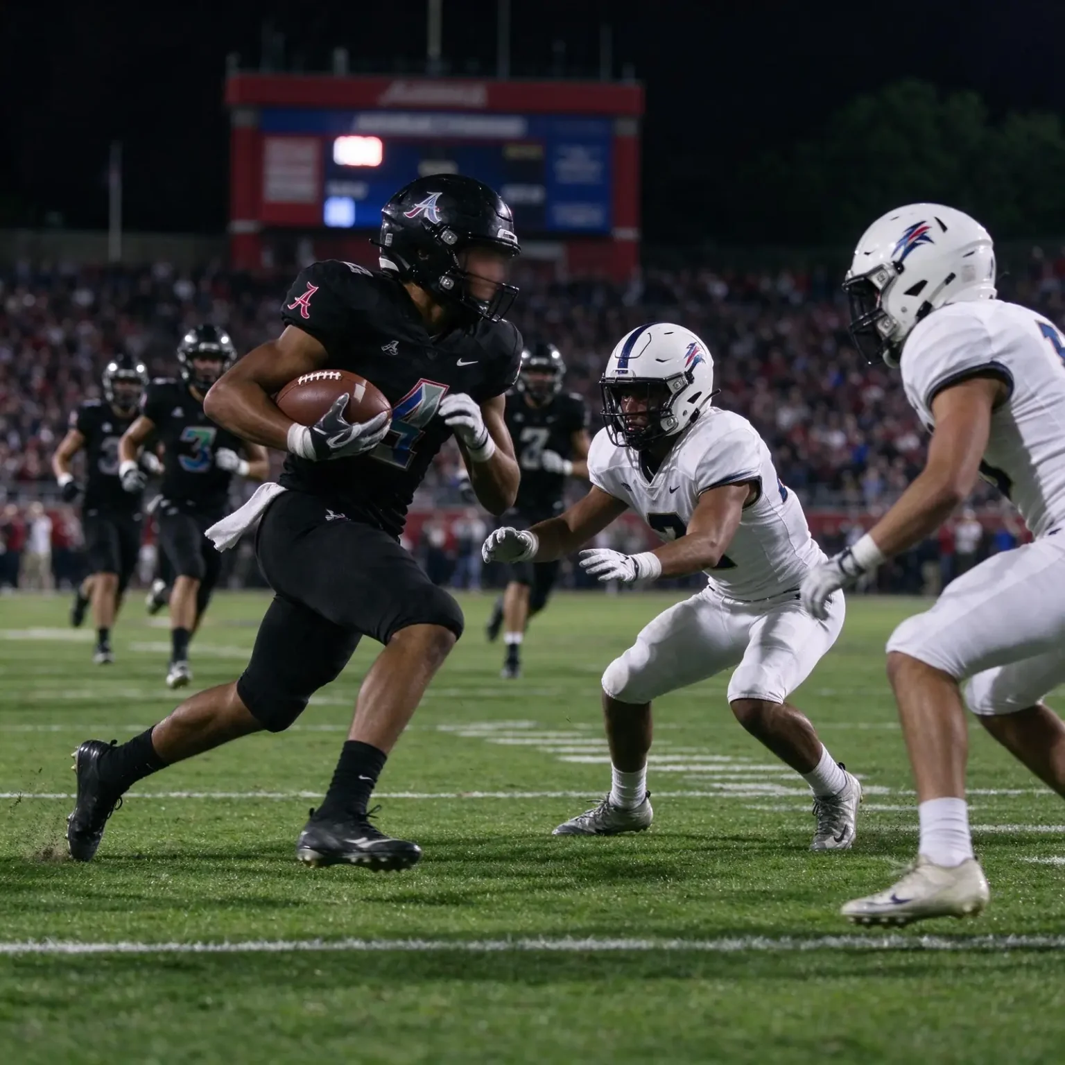 Williamson shuts out LeFlore in a high school football game under the lights at Ladd-Peebles Stadium in Mobile