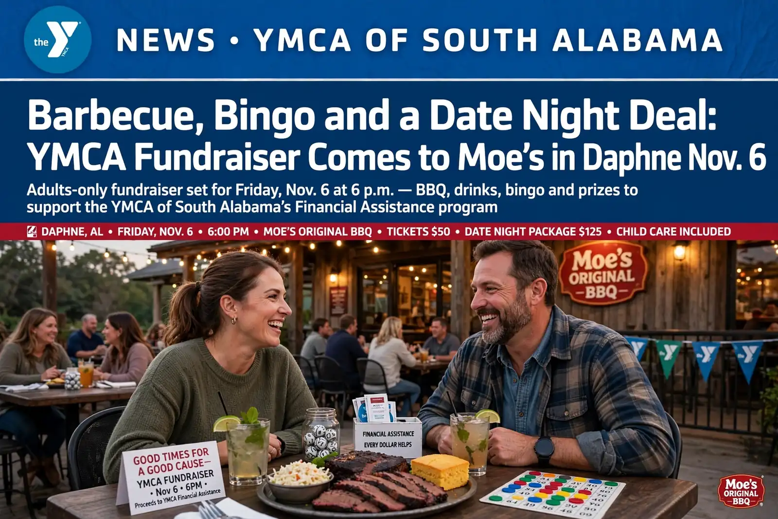 Researcher Bingo YMCA Fundraiser at Moe's in Daphne Nov. 6 | South AL News